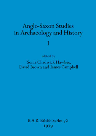 Anglo-Saxon Studies in Archaeology and History I cover