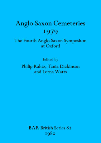 Anglo-Saxon cemeteries 1979 cover
