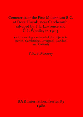 Cemeteries of the First Millennium B.C.at Deve Huyuk cover