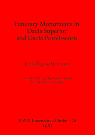 Funerary Monuments in Dacia Superior cover