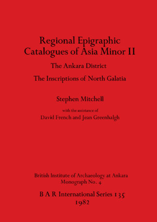 Regional Epigraphic Catalogues of Asia Minor cover