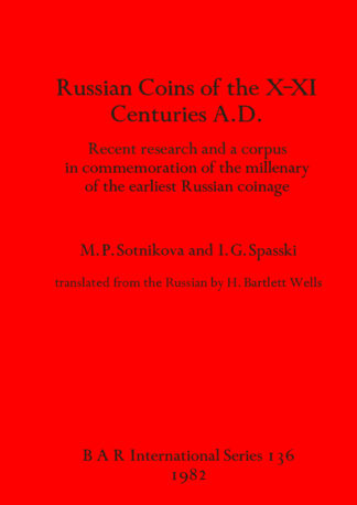 Russian coins of the X-XI centuries A.D. cover