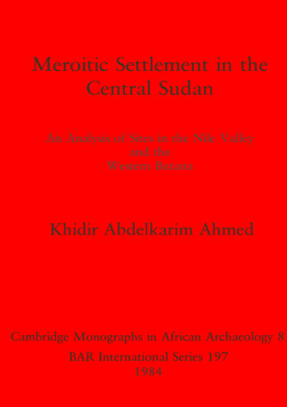 Meroitic Settlement in Central Sudan cover