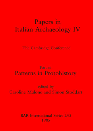 Papers in Italian Archaeology IV cover
