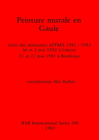 Peinture murale en Gaule cover