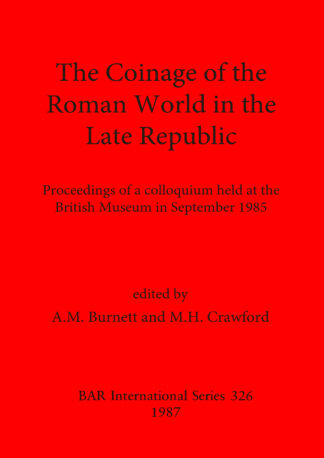Coinage of the Roman World in the Late Republic cover