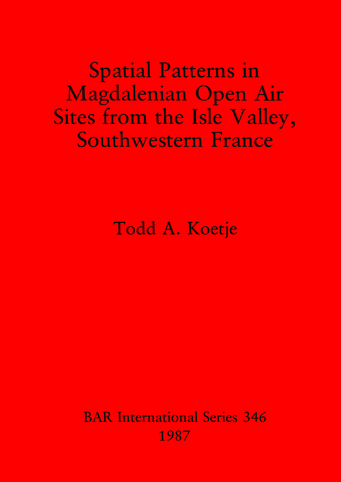 Spatial patterns in Magdalenian open air sites from the Isle valley