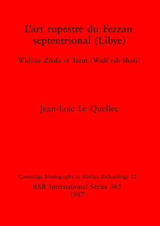 Art Rupestre du Fezzan Septentrional (Libye) cover