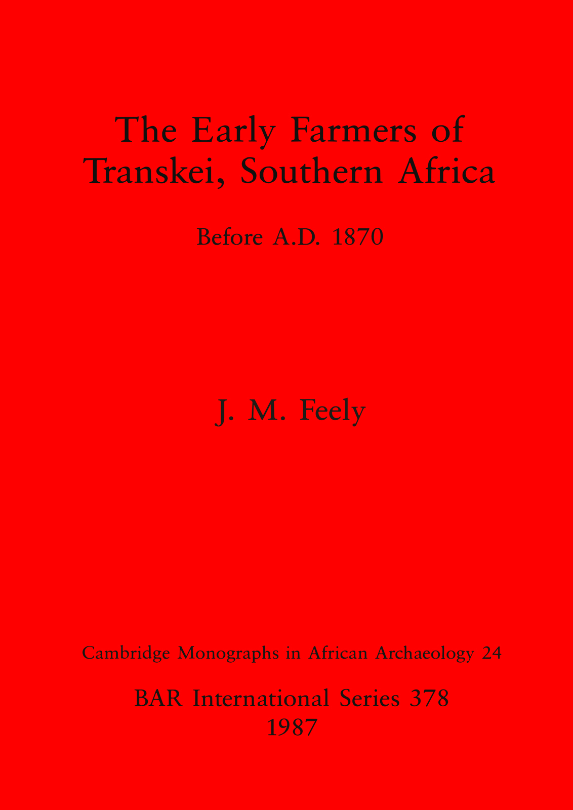 early farmers of transkei