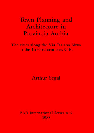 Town Planning and Architecture in Provincia Arabia cover