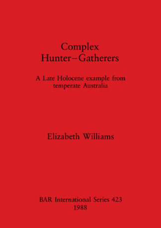 Complex Hunter-Gatherers cover