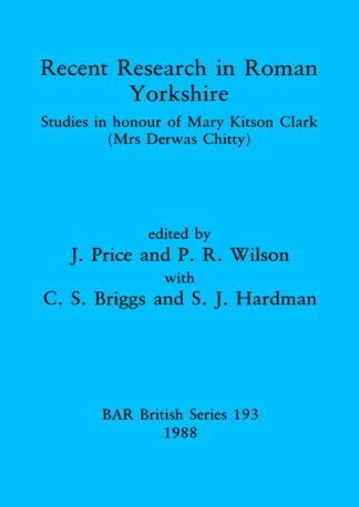 Recent Research in Roman Yorkshire cover