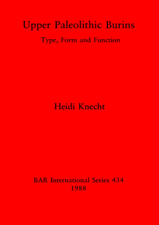 Upper Paleolithic Burins cover