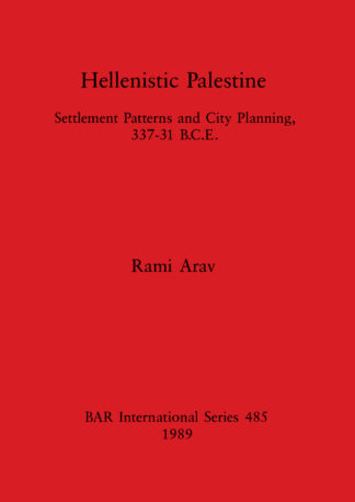 Hellenistic Palestine cover