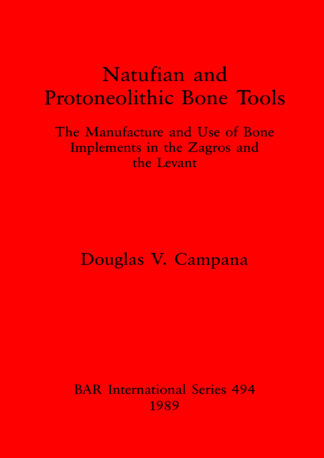 Natufian and Protoneolithic Bone Tools cover