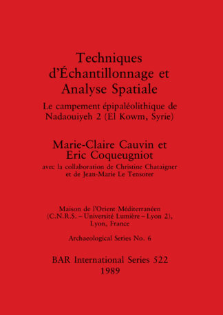 Techniques d'Echantillonnage et Analyse Spatiale cover