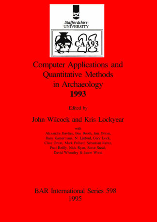 Computer applications and quantitative methods in archaeology 1993 cover