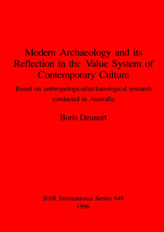 Modern archaeology and its Reflection in the Value System of Contemporary Culture cover