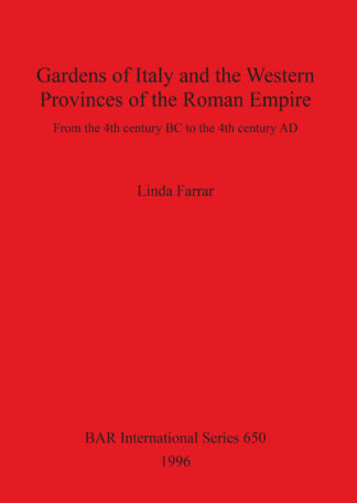 Gardens of Italy and the Western Provinces of the Roman Empire cover