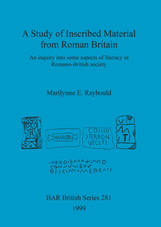 Study of Inscribed Material from Roman Britain cover