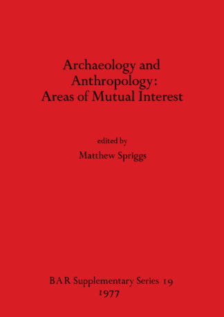 Archaeology and Anthropology cover