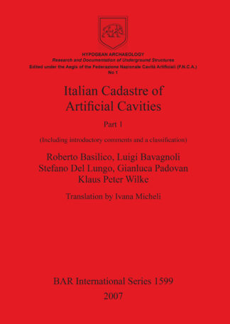 Italian Cadastre of Artificial Cavities Part 1 cover