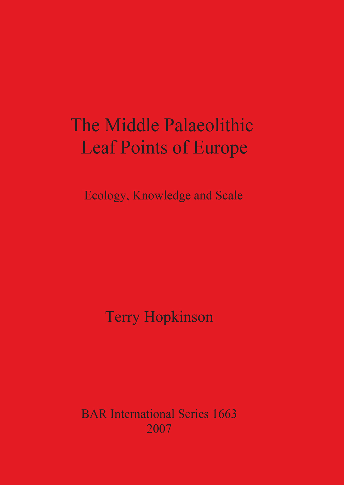 Middle Palaeolithic Leaf Points of Europe cover