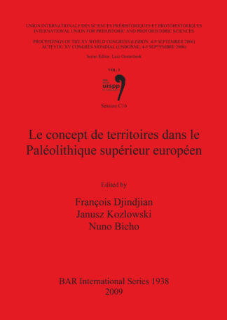 Concept De Territoires Dans Le Paleolithique Superieur Europeen cover