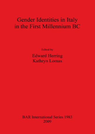 Gender Identities in Italy in the First Millennium BC cover
