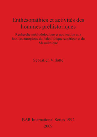 Enthésopathies et activités des hommes préhistoriques cover