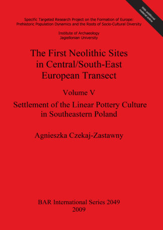 First Neolithic Sites in Central/South-East European Transect cover