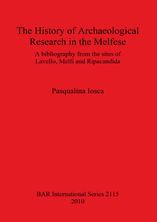 History of Archaeological Research in the Melfese Southern Italy cover