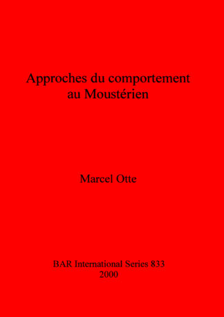 Approches du comportement au Moustérien cover