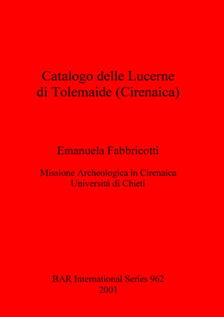 Catalogo delle Lucerne di Tolemaide (Cirenaica) cover