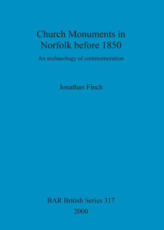 Church Monuments in Norfolk before 1850 cover