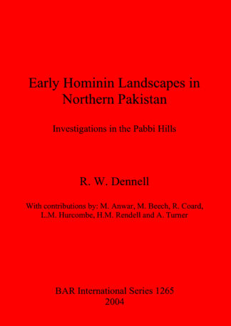 Early Hominin Landscapes in Northern Pakistan cover