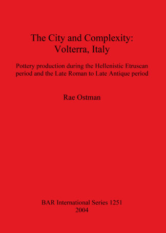 City and Complexity: Volterra Italy cover