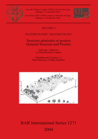Section 3: Paléoécologie / Paleoecology cover