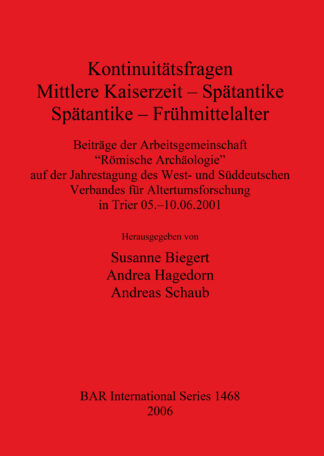 Kontinuitätsfragen: Mittlere Kaiserzeit – Spätantike Spätantike – Frühmittelalter cover