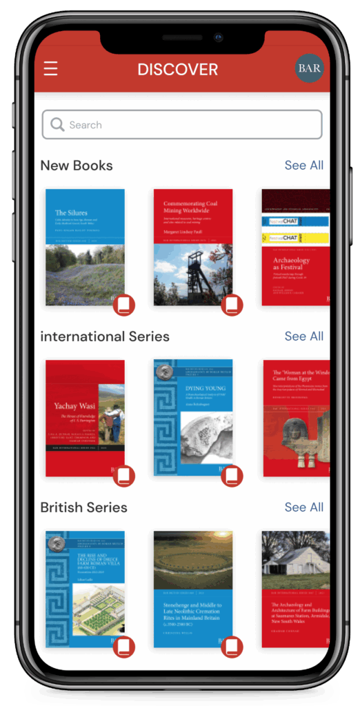 BAR app on a mobile device