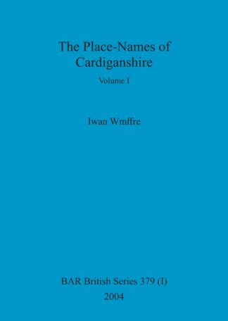 The Place-Names of Cardiganshire cover image